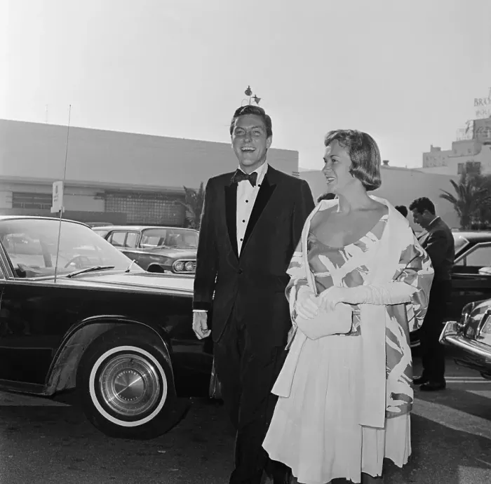 Framed Print : Dick van Dyke with Wife Framed Print : Dick van Dyke with Wife
