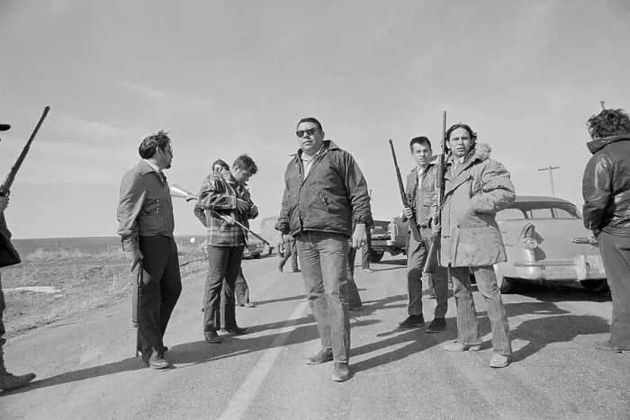 Framed Print : Dick Wilson with Others Supporting AIM Framed Print : Dick Wilson with Others Supporting AIM