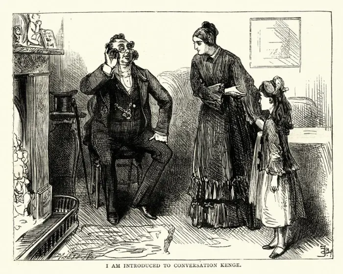 Framed Print : Dickens, Bleak House, I am introduced to conversation Kenge