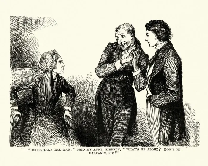 Framed Print : Dickens, David Copperfield, Deuce take the man Framed Print : Dickens, David Copperfield, Deuce take the man