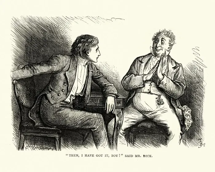 Framed Print : Dickens, David Copperfield, I have got it, boy! said Mr Dick Framed Print : Dickens, David Copperfield, I have got it, boy! said Mr Dick