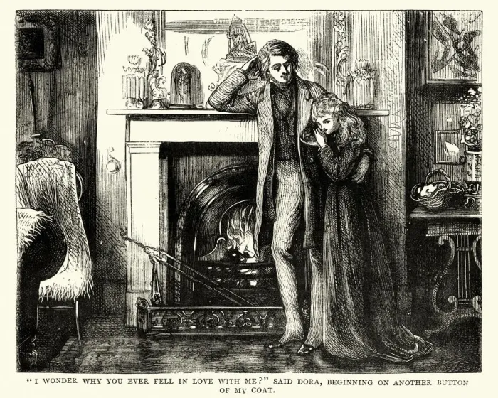 Framed Print : Dickens, David Copperfield, I wonder why you love me Framed Print : Dickens, David Copperfield, I wonder why you love me