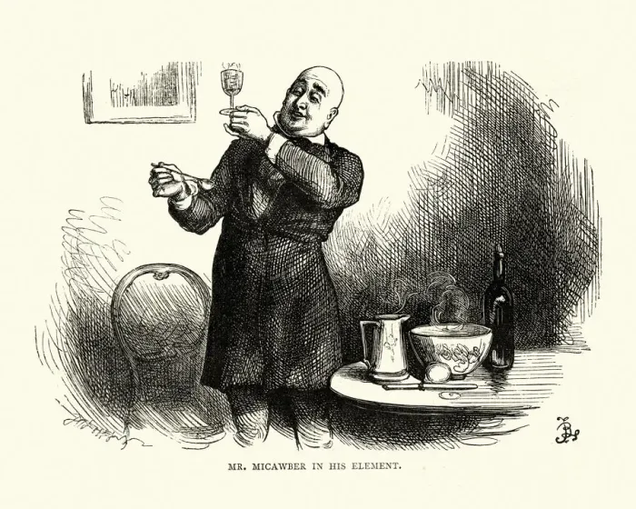 Framed Print : Dickens, David Copperfield, Mr. Micawber in His Element