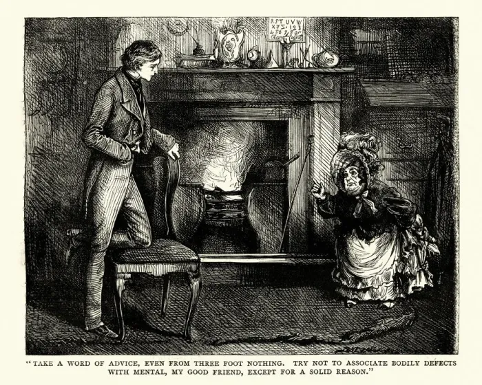Framed Print : Dickens, David Copperfield, Take a word of advice Framed Print : Dickens, David Copperfield, Take a word of advice