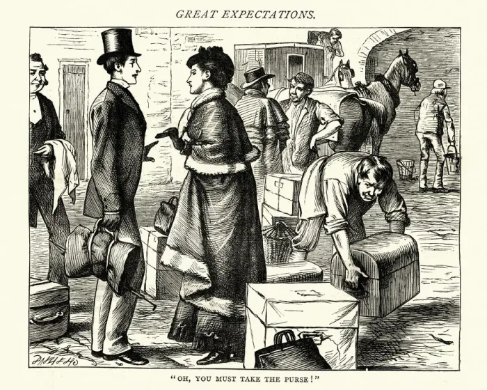 Framed Print : Dickens, Great Expectations, Oh, you must take the purse Framed Print : Dickens, Great Expectations, Oh, you must take the purse