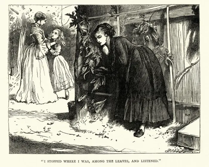 Framed Print : Dickens, Little Dorrit, amoung the leaves, and listened Framed Print : Dickens, Little Dorrit, amoung the leaves, and listened