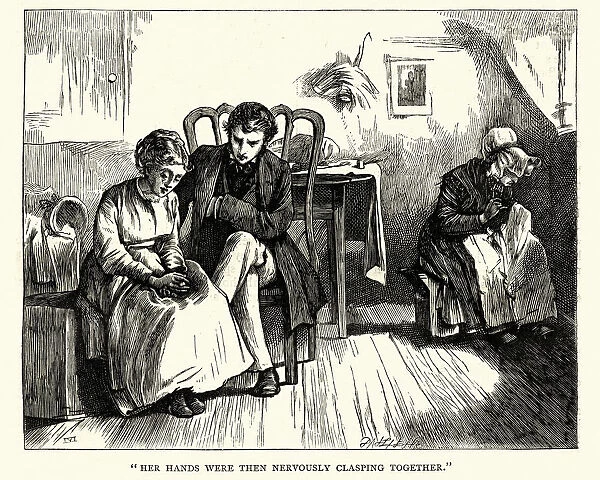 Dickens, Little Dorrit, Her hands were then nervously clasping together