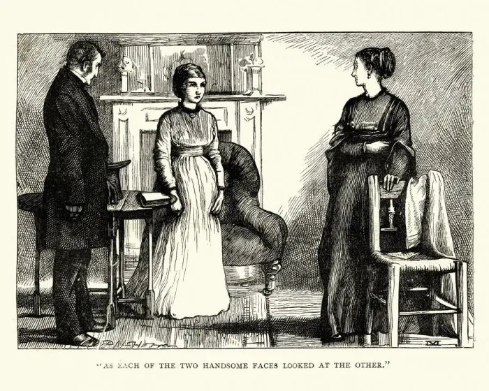 Framed Print : Dickens, Little Dorrit, As each of the two handsome faces Framed Print : Dickens, Little Dorrit, As each of the two handsome faces