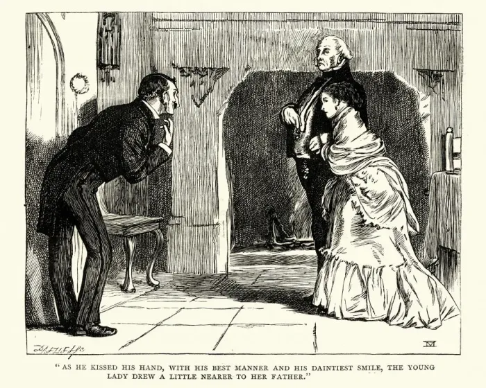 Framed Print : Dickens, Little Dorrit, Lady drew a little nearer to her father Framed Print : Dickens, Little Dorrit, Lady drew a little nearer to her father