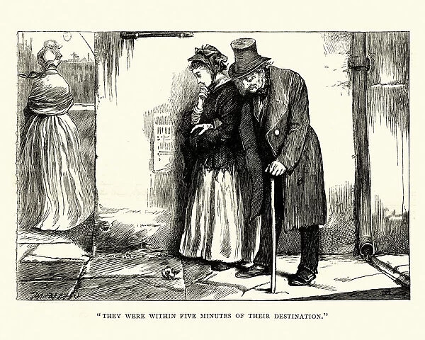 Dickens, Little Dorrit, within five minutes of their destination