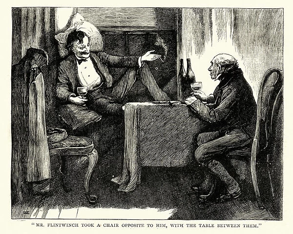 Dickens, Little Dorrit, Mr. Flintwinch took a chair opposite to him