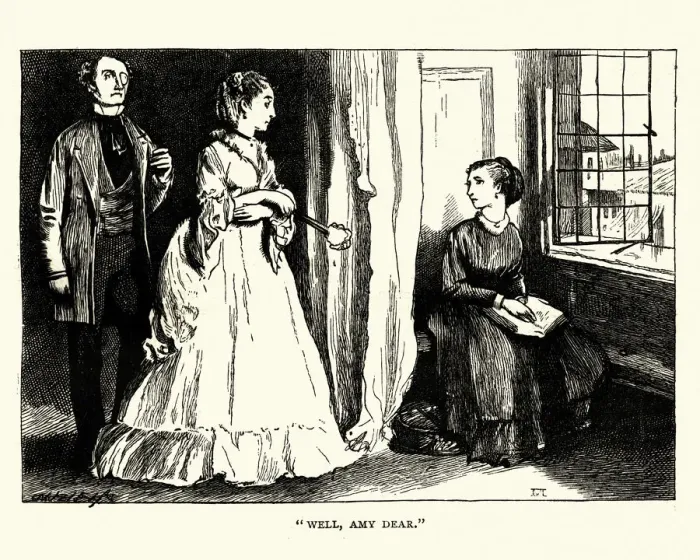 Framed Print : Dickens, Little Dorrit, Well, Amy dear Framed Print : Dickens, Little Dorrit, Well, Amy dear