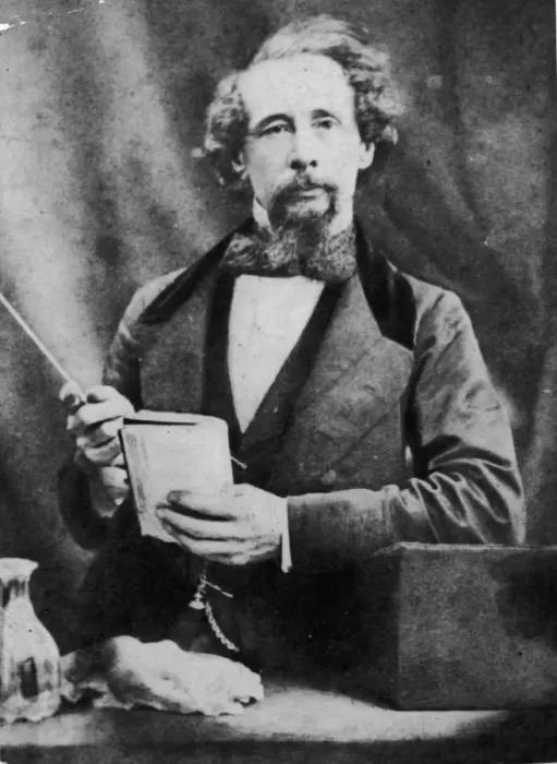Framed Print : Dickens Reads Framed Print : Dickens Reads