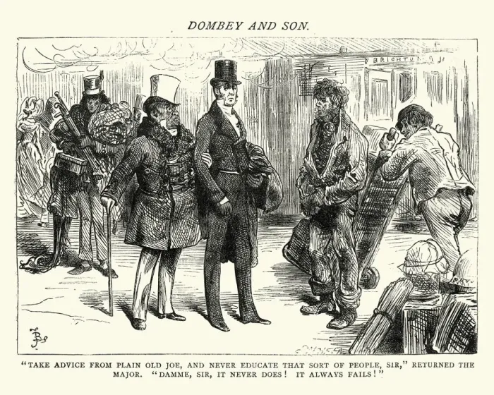 Framed Print : Dickenss Dombey and Son - advice from plain old Joe Framed Print : Dickenss Dombey and Son - advice from plain old Joe
