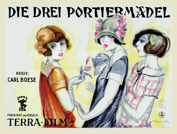 Framed Print : Die Drei Portiermadel Framed Print : Die Drei Portiermadel