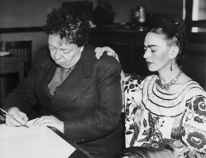 Framed Print : Diego Rivera and Frida Kahlo Getting a Marriage License Framed Print : Diego Rivera and Frida Kahlo Getting a Marriage License