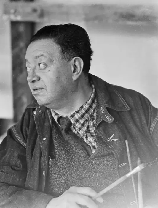 Framed Print : Diego Rivera Holding Paintbrush Framed Print : Diego Rivera Holding Paintbrush
