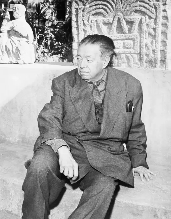 Framed Print : Diego Rivera Seated on Couch Framed Print : Diego Rivera Seated on Couch