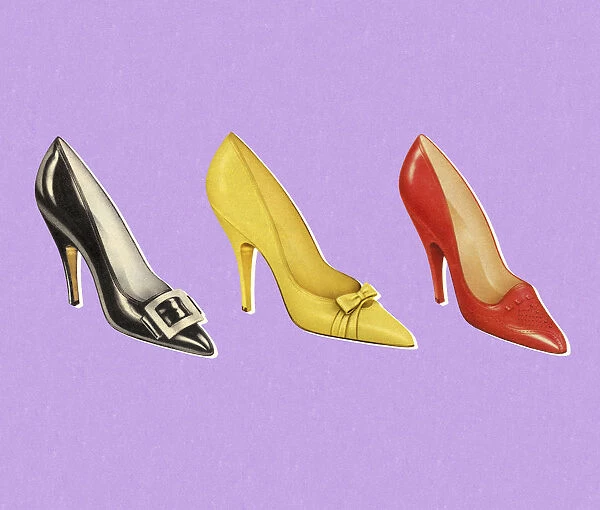 Three Different Color Pumps