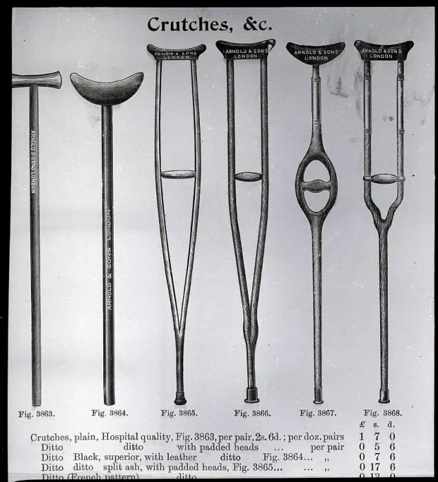 Framed Print : Different Kinds Of Crutches Framed Print : Different Kinds Of Crutches
