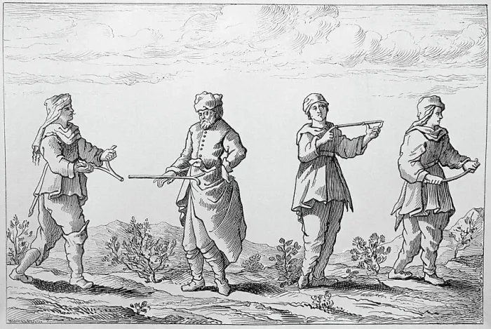 Framed Print : Different Ways Of Holding Divining Rod Framed Print : Different Ways Of Holding Divining Rod