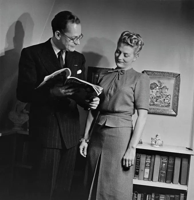 Framed Print : Digby Morton And Model Framed Print : Digby Morton And Model
