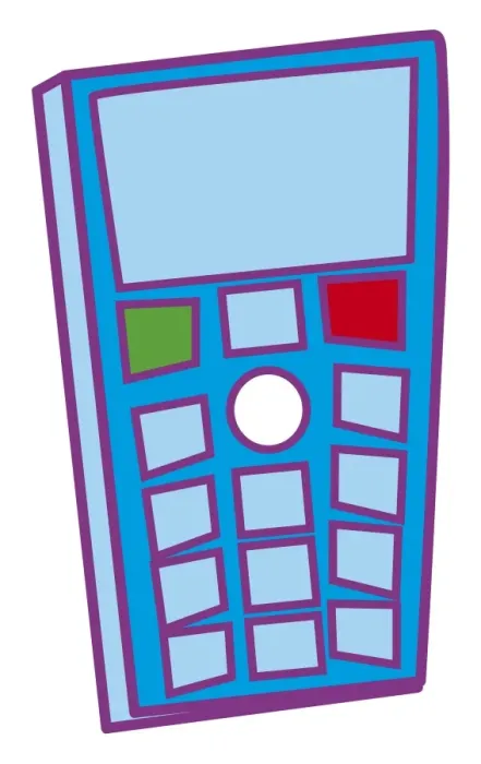Framed Print : Digital cartoon of blue mobile phone Framed Print : Digital cartoon of blue mobile phone