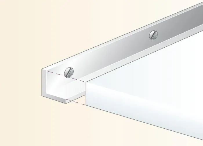 Framed Print : Digital illustration aluminium angle strip Framed Print : Digital illustration aluminium angle strip
