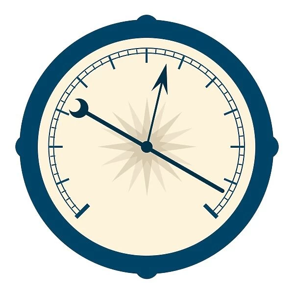 Digital illustration of a barometer