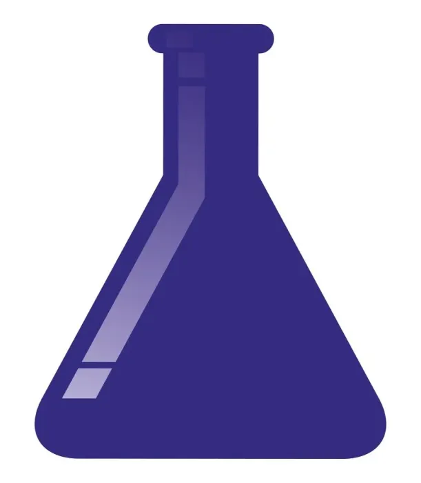 Framed Print : Digital illustration of blue chemistry flask Framed Print : Digital illustration of blue chemistry flask