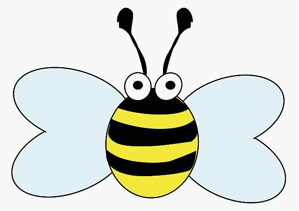 Digital illustration of bumblebee