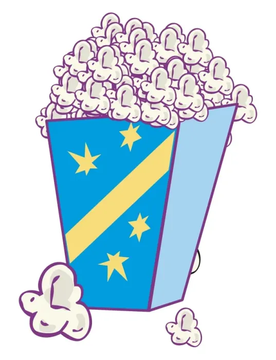 Framed Print : Digital illustration of carton of popcorn Framed Print : Digital illustration of carton of popcorn