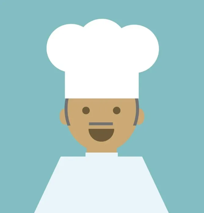 Framed Print : Digital illustration of chef wearing chefs hat Framed Print : Digital illustration of chef wearing chefs hat