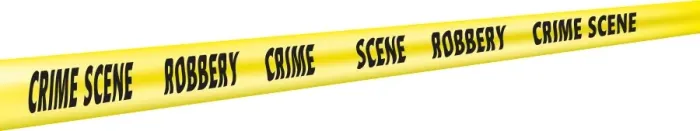 Framed Print : Digital illustration of cordon at robbery crime scene Framed Print : Digital illustration of cordon at robbery crime scene
