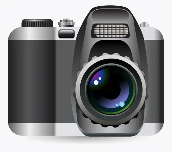 Framed Print : Digital illustration of digital camera Framed Print : Digital illustration of digital camera