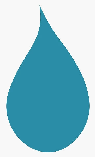 Digital illustration of drop of water symbol