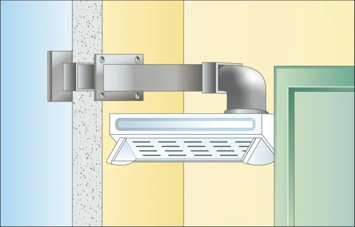 Framed Print : Digital Illustration of duct above cooker hood in domestic kitchen Framed Print : Digital Illustration of duct above cooker hood in domestic kitchen