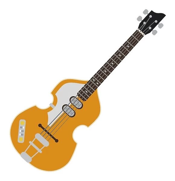 Digital illustration of electric guitar