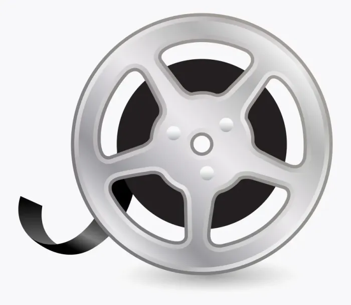 Framed Print : Digital illustration of film reel Framed Print : Digital illustration of film reel