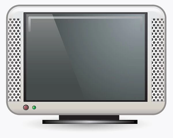 Digital illustration of flat screen television