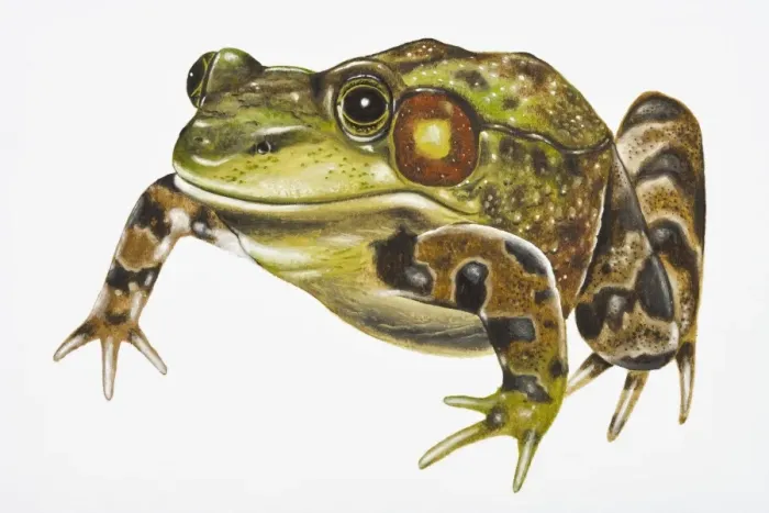 Framed Print : Digital illustration of Green Frog (Pelophylax kl. esculentus) Framed Print : Digital illustration of Green Frog (Pelophylax kl. esculentus)