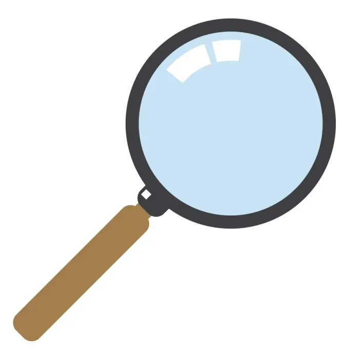 Framed Print : Digital illustration of magnifying glass Framed Print : Digital illustration of magnifying glass
