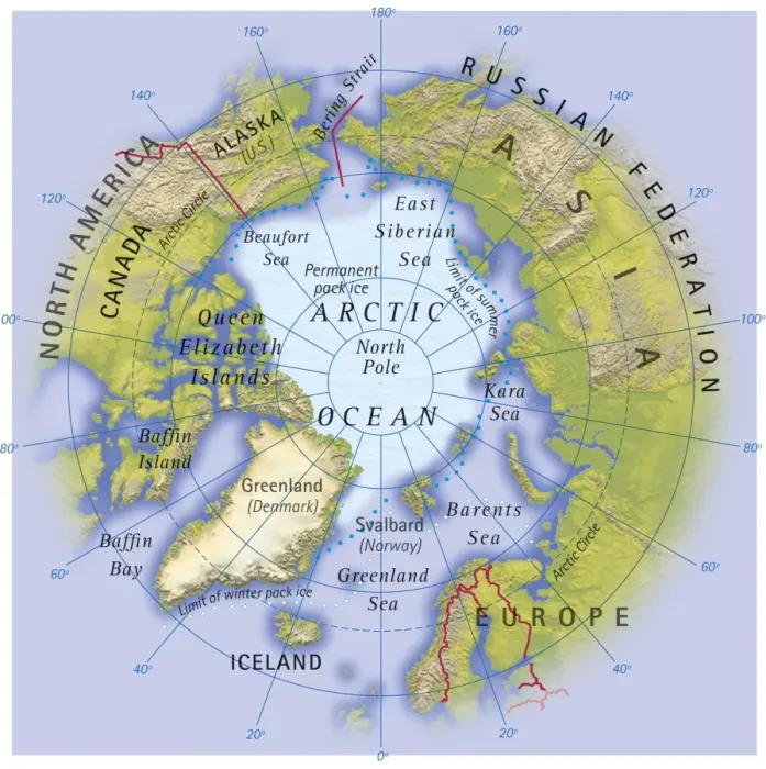 Framed Print : Digital illustration of map showing position of Arctic Ocean and surrounding continents Framed Print : Digital illustration of map showing position of Arctic Ocean and surrounding continents