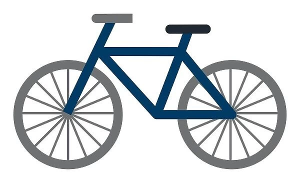 Digital illustration of mens bicycle