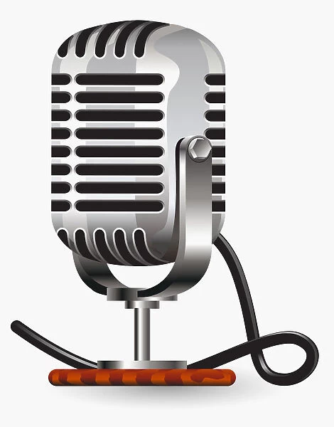 Digital illustration of microphone