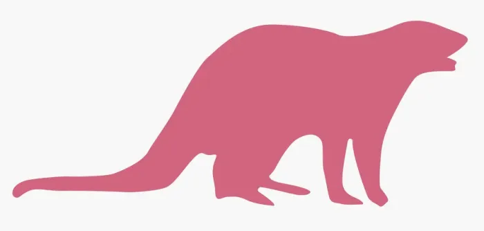 Framed Print : Digital illustration of pink silhouette of Mongoose Framed Print : Digital illustration of pink silhouette of Mongoose