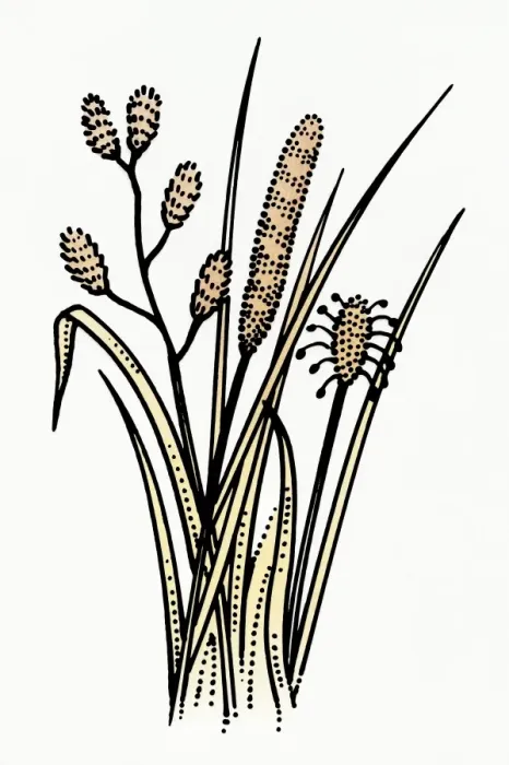 Framed Print : Digital illustration of pollinating flora causing allergy-related problems Framed Print : Digital illustration of pollinating flora causing allergy-related problems