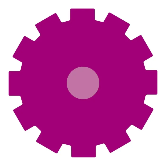 Framed Print : Digital illustration of purple cog Framed Print : Digital illustration of purple cog