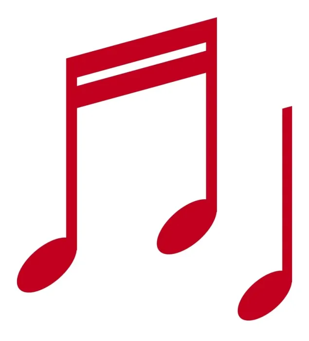 Framed Print : Digital illustration of red musical notes Framed Print : Digital illustration of red musical notes
