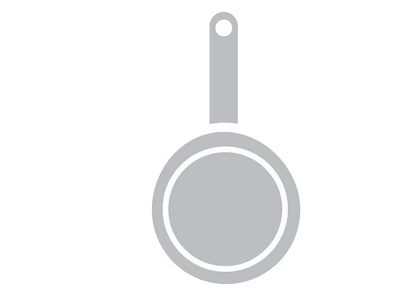Digital illustration representing a frying pan